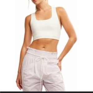 FP Movement by Free People White Crop Top